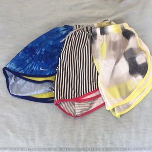 Set of 3 Nike running shorts